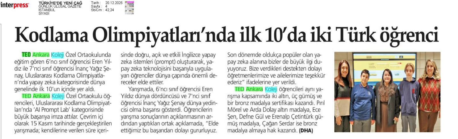 Türkiyede Yeni Çağ