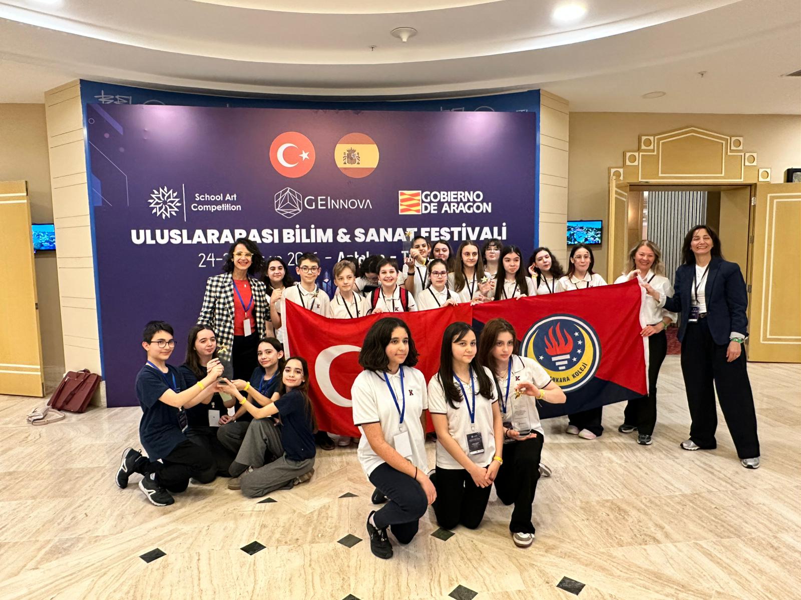 Uluslararası School Art Bilim ve Sanat Festivali’nden Türkiye Dereceleri ile Döndük