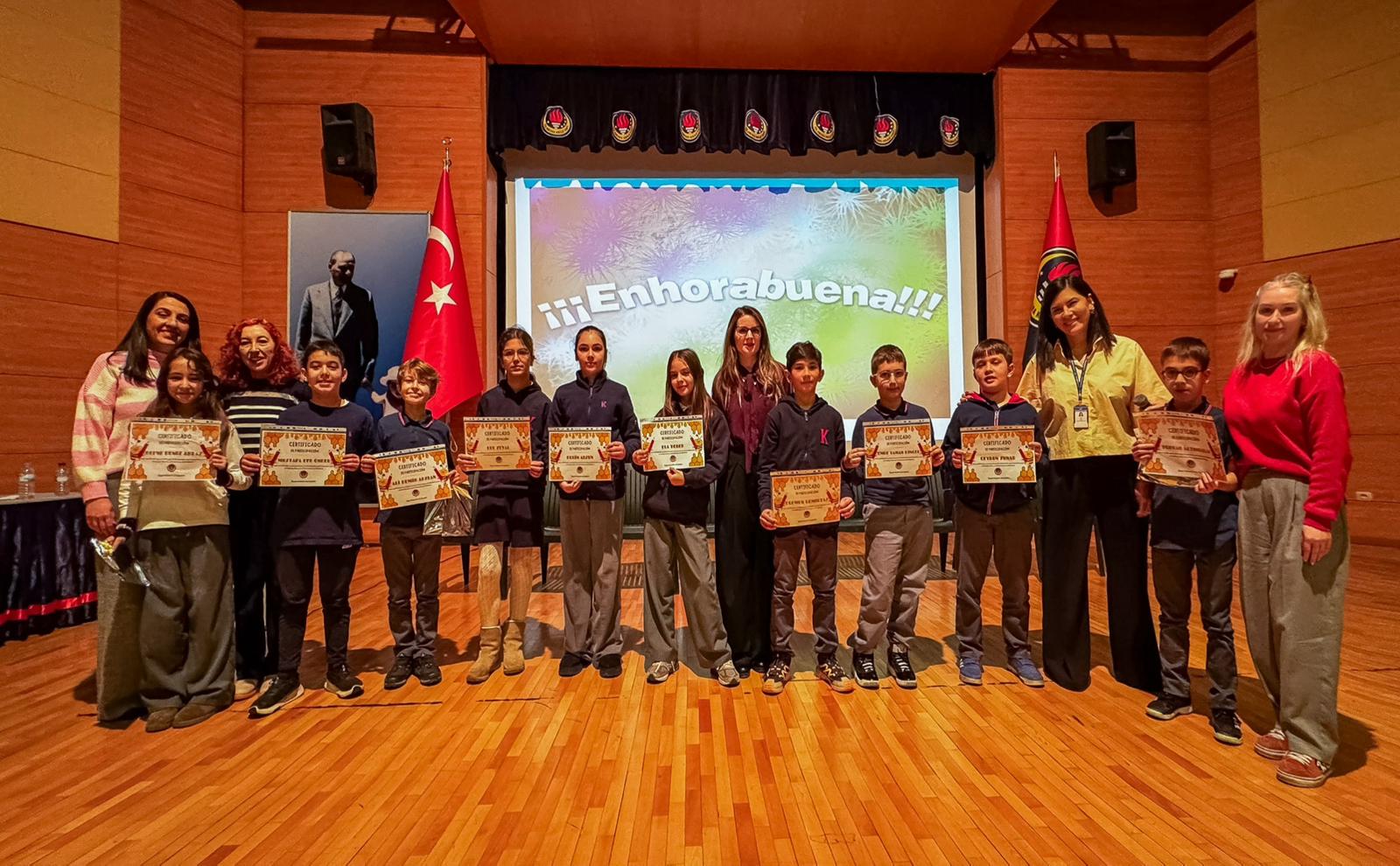 Ortaokulumuzda İspanyolca Heceleme Yarışması