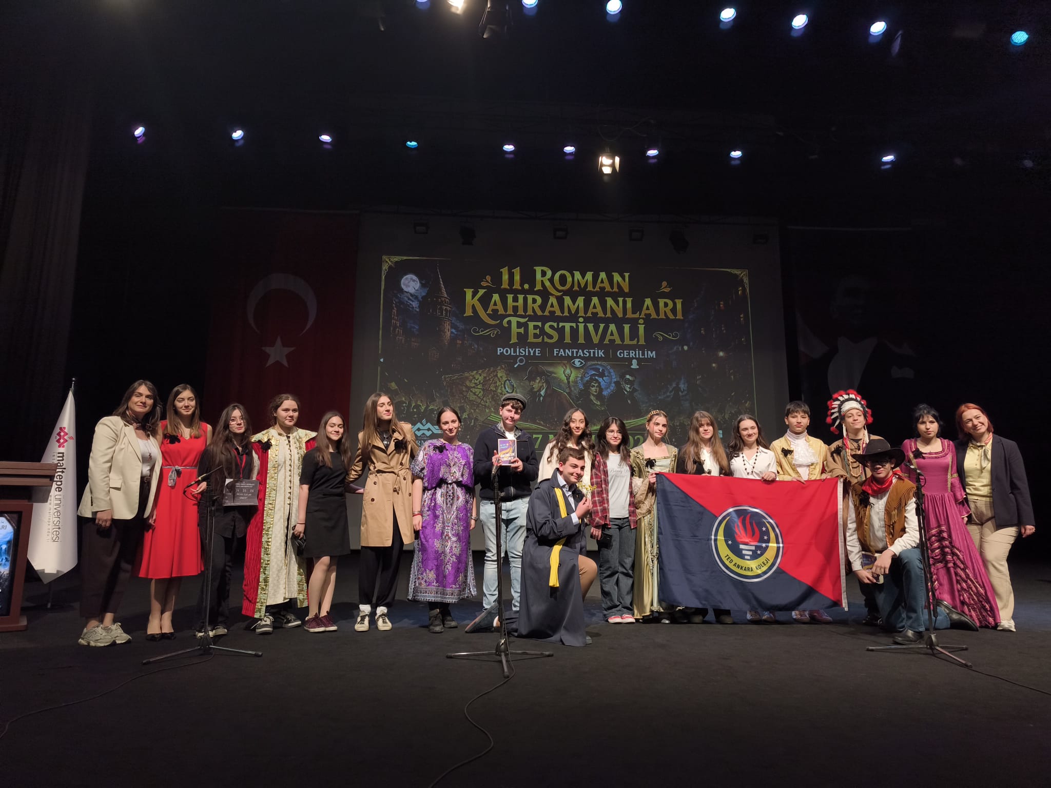Öğrencilerimiz Roman Kahramanları İstanbul Edebiyat Festivali’nde