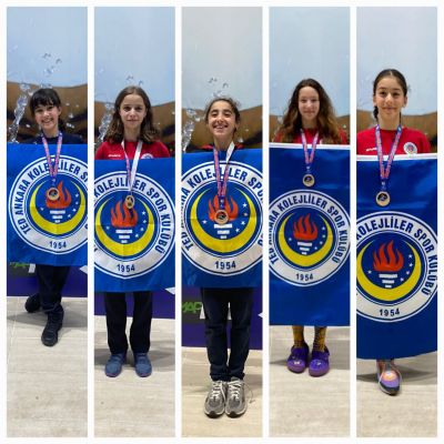 11 Yaş Ulusal Gelişim Projesi Ligi Türkiye Finali Müsabakası’nda Yüzücülerimizin Büyük Başarısı