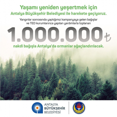 Türk Eğitim Derneğinden 1 Milyon TL’lik Ağaçlandırma Desteği!