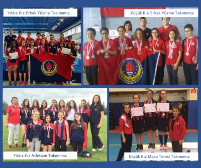 Ortaokul Takımlarımız Yüzme, Atletizm ve Masa Tenisi Grup Müsabakalarını Başarıyla Tamamladı