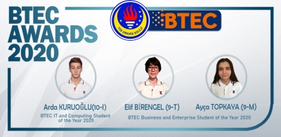 BTEC Ödülleri 2020&#039;de İki Dalda Üç Bronz Ödül Kazandık