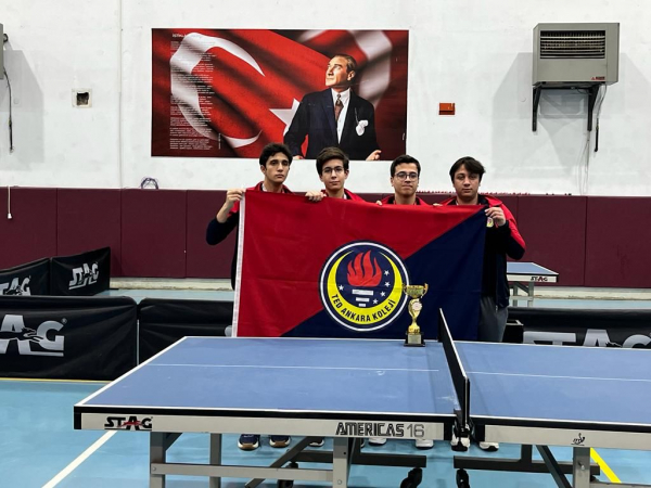 Lise Kısmı Erkek Masa Tenisi Takımımız Ankara 3.sü Olarak Grup Müsabakalarına Katılmaya Hak Kazandı 