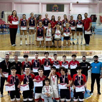 Lise Kız ve Erkek Voleybol Takımlarımız Yarı Final Müsabakalarına Katılmaya Hak Kazandı