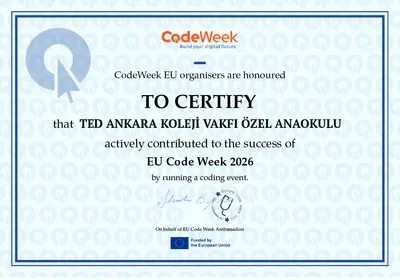 CODEWEEK 2026 OKUL SERTİFİKASI